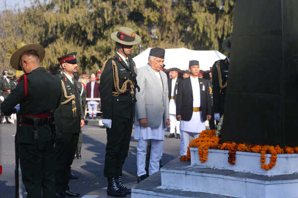 Nepal’s Top Leaders Pay Floral Tribute on Prithvi Jayanti and National Unity Day