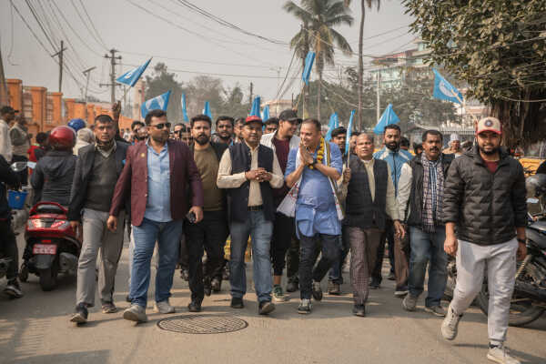 RSP Spokesperson Manish Jha Files Nomination from Dhanusha-3