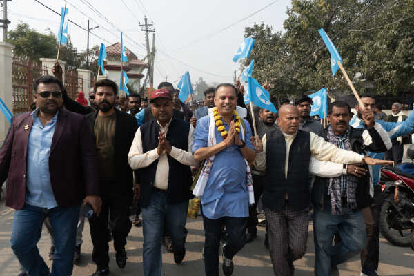 RSP Spokesperson Manish Jha Files Nomination from Dhanusha-3