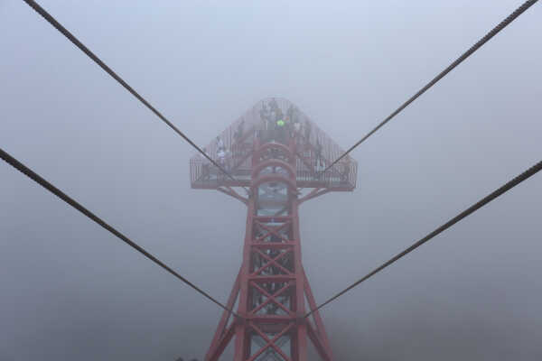 Skywalk in Bhedetar Sees Surge of Visitors on New Year 2026