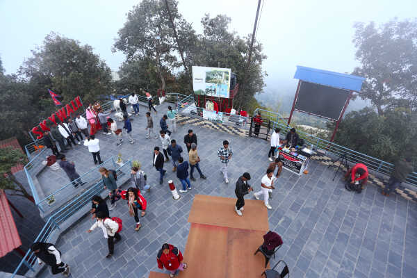 Skywalk in Bhedetar Sees Surge of Visitors on New Year 2026