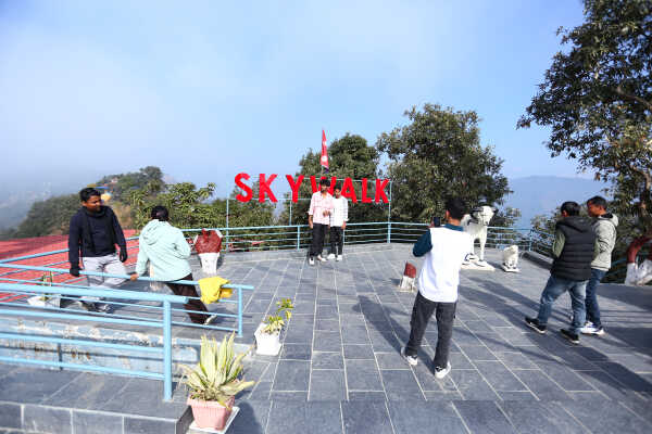 Skywalk in Bhedetar Sees Surge of Visitors on New Year 2026