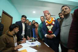 Top Leaders File Nominations from Kathmandu Constituency No. 5
