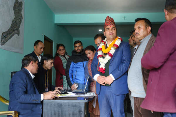 Top Leaders File Nominations from Kathmandu Constituency No. 5