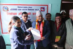 Top Leaders File Nominations from Kathmandu Constituency No. 5