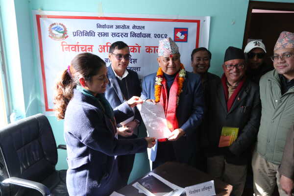 Top Leaders File Nominations from Kathmandu Constituency No. 5