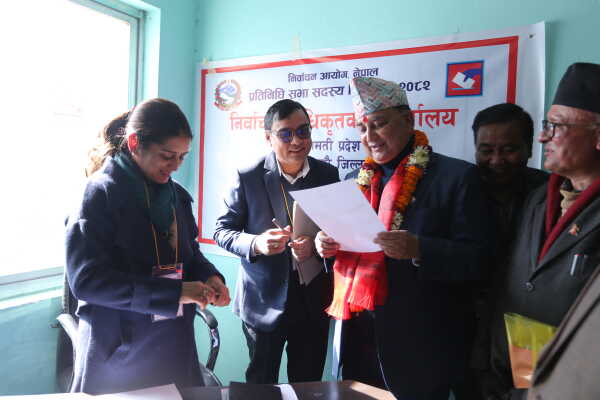 Top Leaders File Nominations from Kathmandu Constituency No. 5