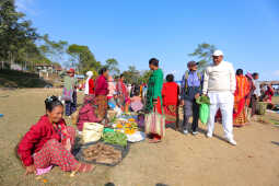 Weekly Wednesday Haat Bazaar Brings Life to Jhyaupokhari in Bhojpur