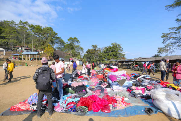 Weekly Wednesday Haat Bazaar Brings Life to Jhyaupokhari in Bhojpur