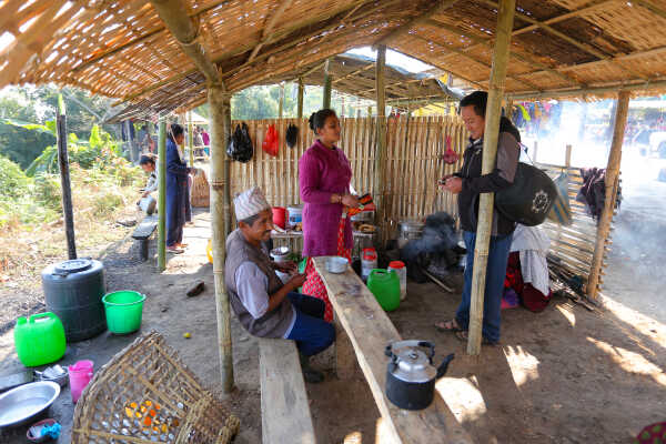 Weekly Wednesday Haat Bazaar Brings Life to Jhyaupokhari in Bhojpur