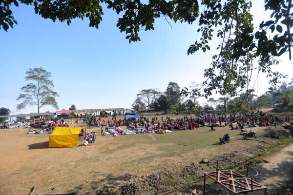 Weekly Wednesday Haat Bazaar Brings Life to Jhyaupokhari in Bhojpur