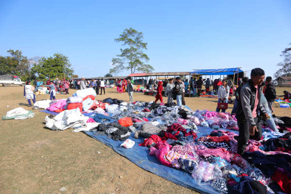 Weekly Wednesday Haat Bazaar Brings Life to Jhyaupokhari in Bhojpur