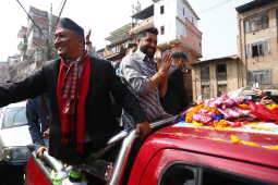 Balen Shah and Rabi Lamichhane Campaign in Bhaktapur