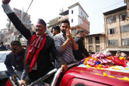 Balen Shah and Rabi Lamichhane Campaign in Bhaktapur