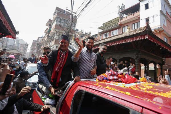 Balen Shah and Rabi Lamichhane Campaign in Bhaktapur