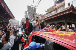 Balen Shah and Rabi Lamichhane Campaign in Bhaktapur