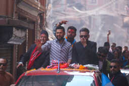 Balen Shah and Rabi Lamichhane Campaign in Bhaktapur