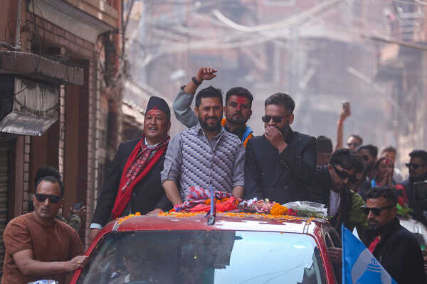 Balen Shah and Rabi Lamichhane Campaign in Bhaktapur