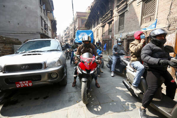 Balen Shah and Rabi Lamichhane Campaign in Bhaktapur