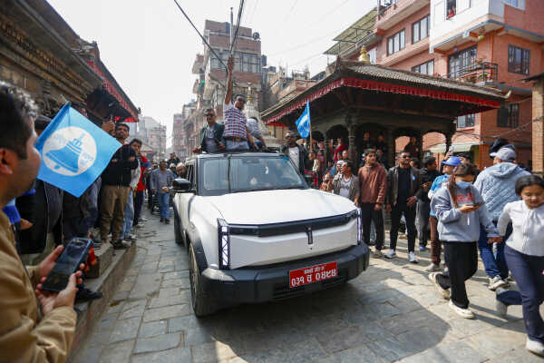 Balen Shah and Rabi Lamichhane Campaign in Bhaktapur