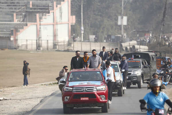 Balen Shah and Rabi Lamichhane Launch Election Campaign from Pashupati