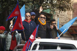 Balen Shah and Rabi Lamichhane Launch Election Campaign from Pashupati