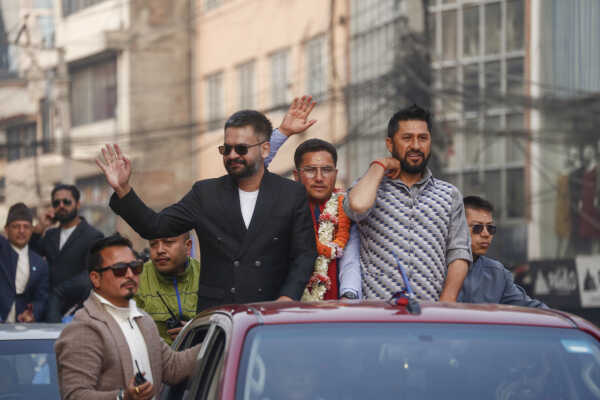 Balen Shah and Rabi Lamichhane Launch Election Campaign from Pashupati