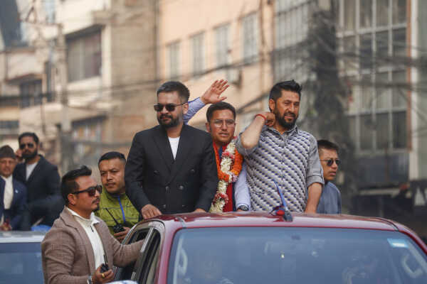 Balen Shah and Rabi Lamichhane Launch Election Campaign from Pashupati