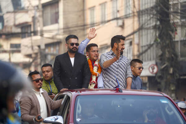 Balen Shah and Rabi Lamichhane Launch Election Campaign from Pashupati