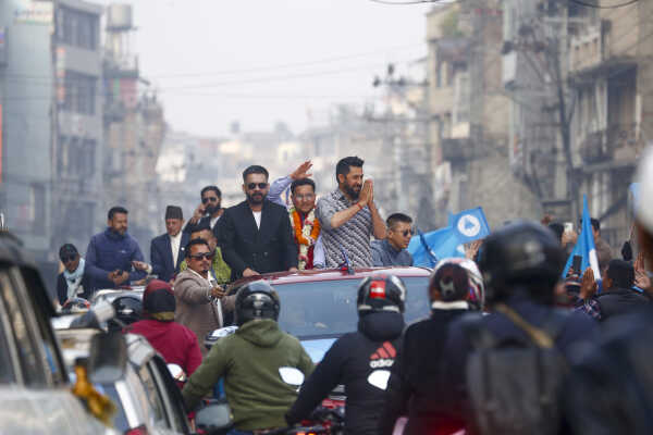 Balen Shah and Rabi Lamichhane Launch Election Campaign from Pashupati
