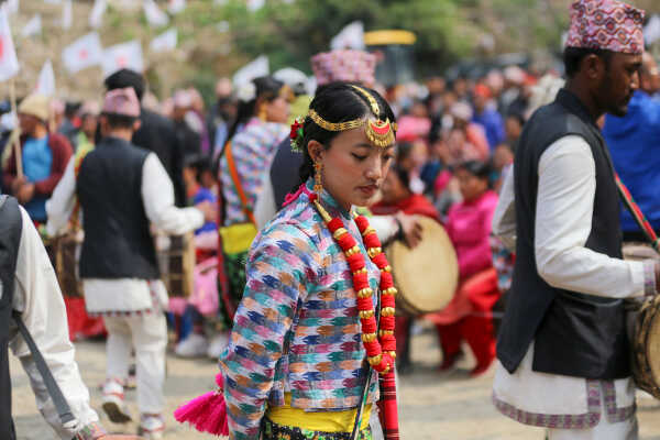 CPN-UML Candidate Kshitij Thebe Holds Campaign Rally in Taplejung