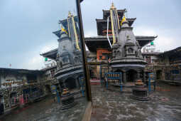 Daily Life in Nepal Adinath and Jalpa Devi Temples at Chobhar Hill