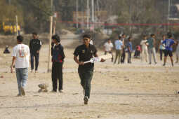 Daily Life in Nepal Youth Sports Activities at Tinkune Ground
