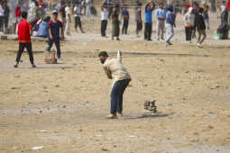 Daily Life in Nepal Youth Sports Activities at Tinkune Ground
