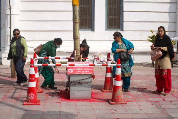 Fagu Festival Begins in Basantapur with the Erection of Chir on Phalgun Shukla Ashtami (1)