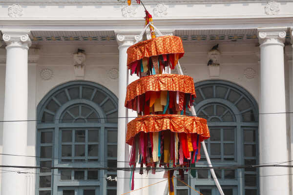 Fagu Festival Begins in Basantapur with the Erection of Chir on Phalgun Shukla Ashtami (16)