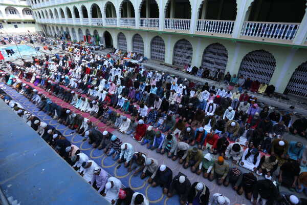 First Friday Prayers of Ramadan in Kathmandu