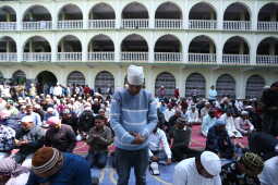 First Friday Prayers of Ramadan in Kathmandu