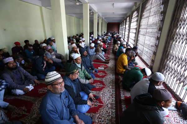 First Friday Prayers of Ramadan in Kathmandu