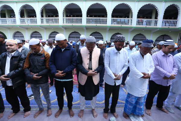 First Friday Prayers of Ramadan in Kathmandu
