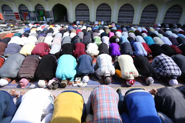 First Friday Prayers of Ramadan in Kathmandu