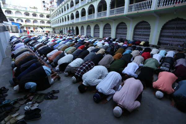 First Friday Prayers of Ramadan in Kathmandu