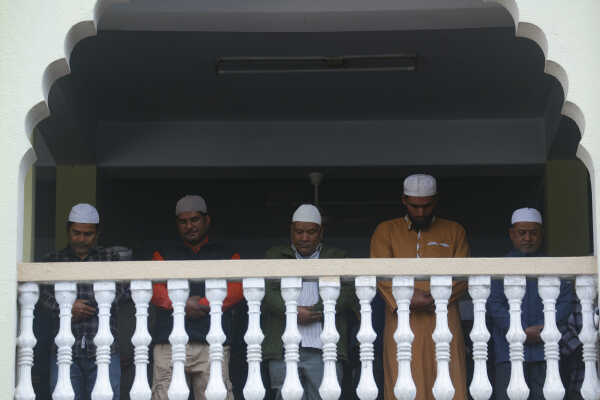 First Friday Prayers of Ramadan in Kathmandu