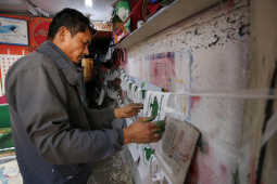 Flag Makers Busy Ahead of House of Representatives Election in Kathmandu