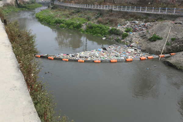 Trash Barriers Installed to Reduce River Pollution in Kathmandu