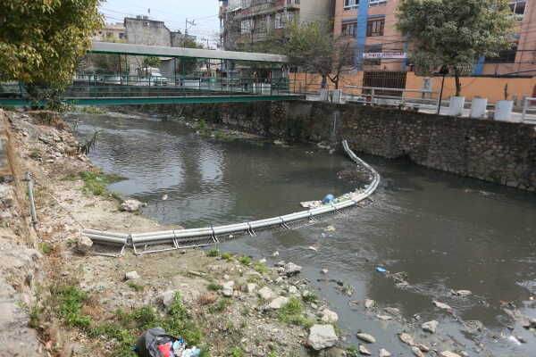 Trash Barriers Installed to Reduce River Pollution in Kathmandu