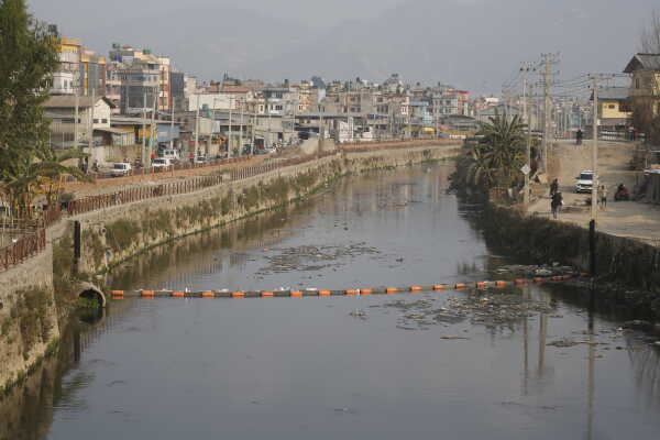 Trash Barriers Installed to Reduce River Pollution in Kathmandu