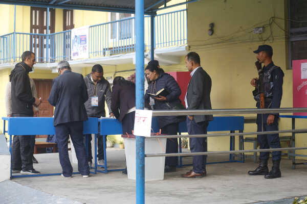 Balen Shah Casts Vote in House of Representatives Election 2082
