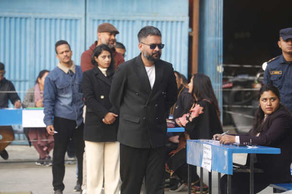 Balen Shah Casts Vote in House of Representatives Election 2082