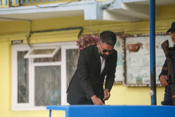 Balen Shah Casts Vote in House of Representatives Election 2082